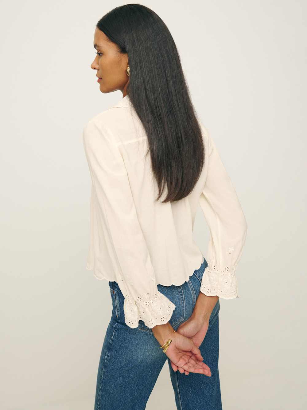 Reformation Juni Top - Cream