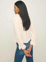 Reformation Juni Top - Cream