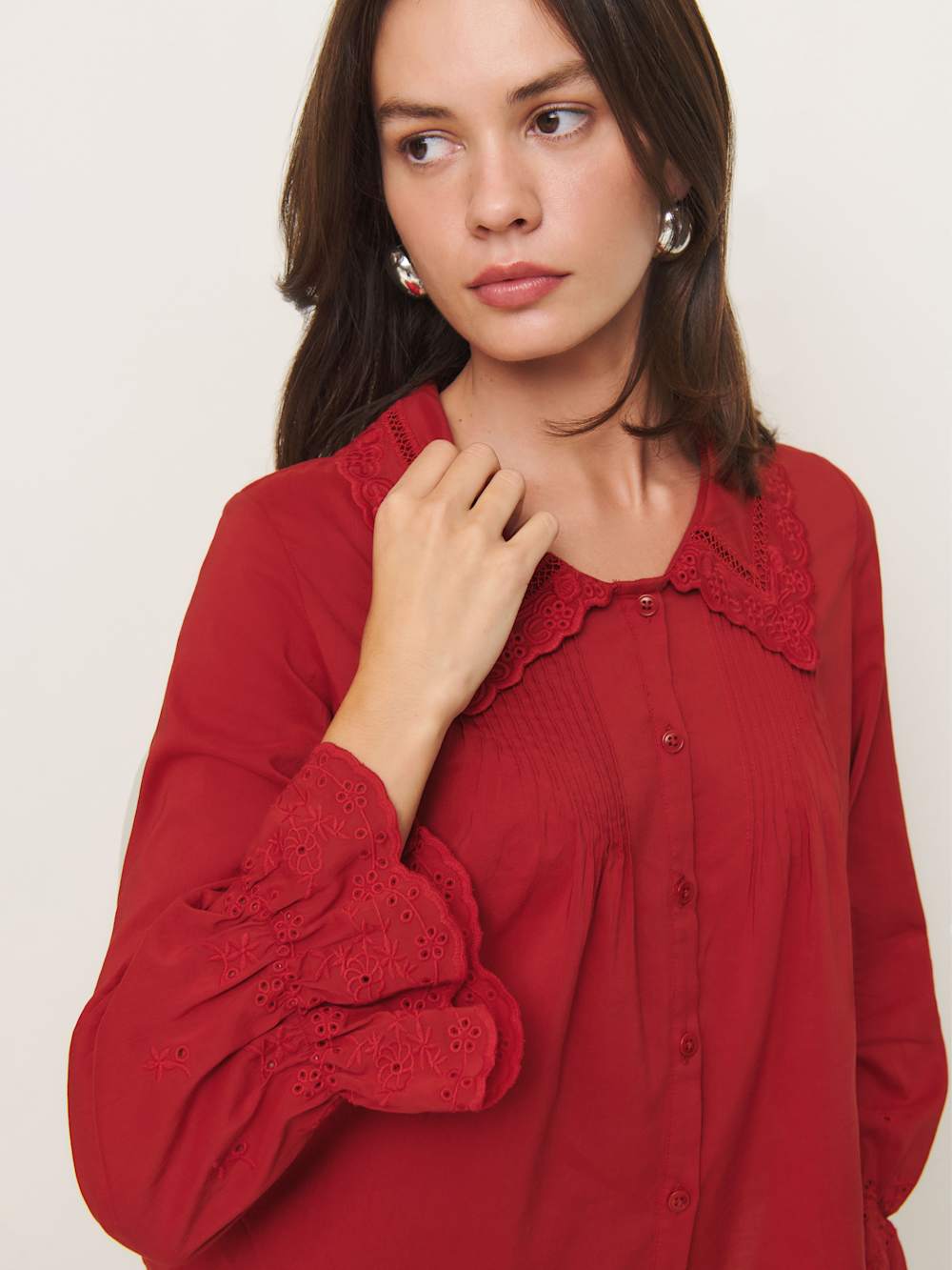 Reformation Juni Top - Lipstick