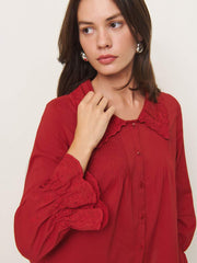 Reformation Juni Top - Lipstick
