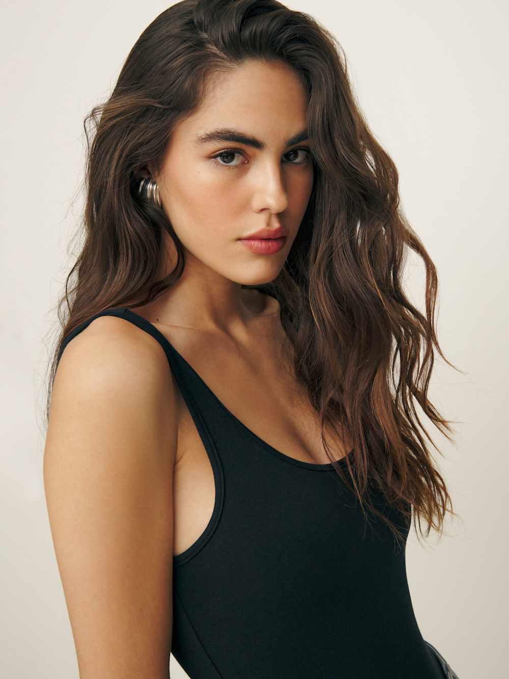 Reformation Demi Knit Bodysuit - Black