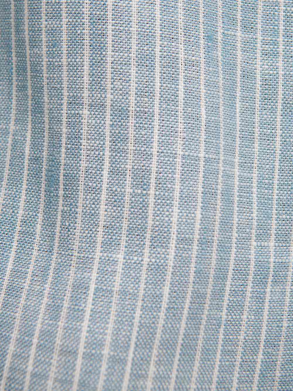 Reformation Prim Linen Dress - Cornflower Stripe