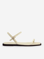 Reformation Lake Flat Sandal - Almond Leather