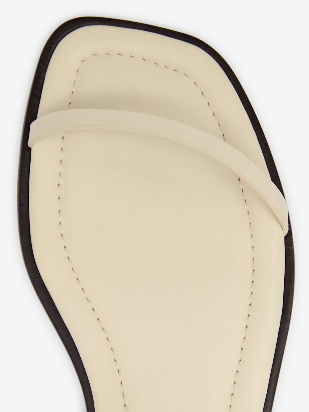 Reformation Lake Flat Sandal - Almond Leather
