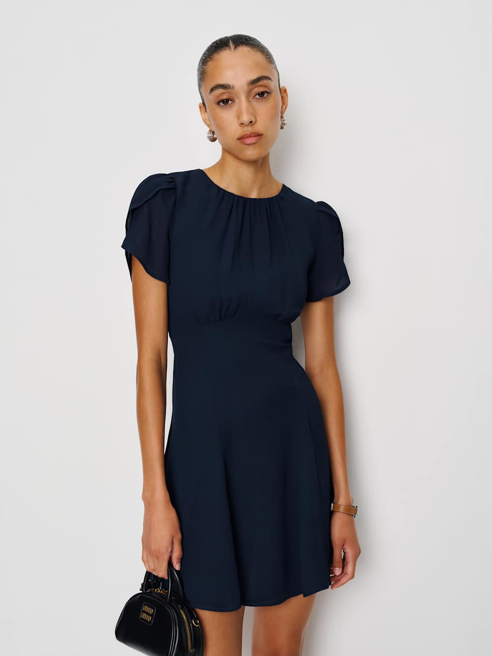 Reformation Lula Dress - Navy