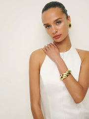 Reformation Anakin Satin Dress - Ivory