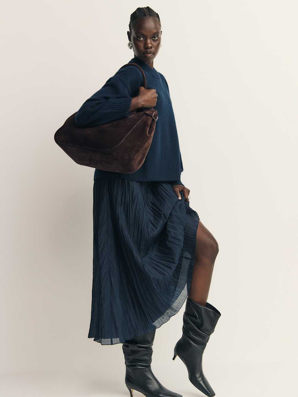 Reformation Oversized Patrizia Bag - Boss Suede