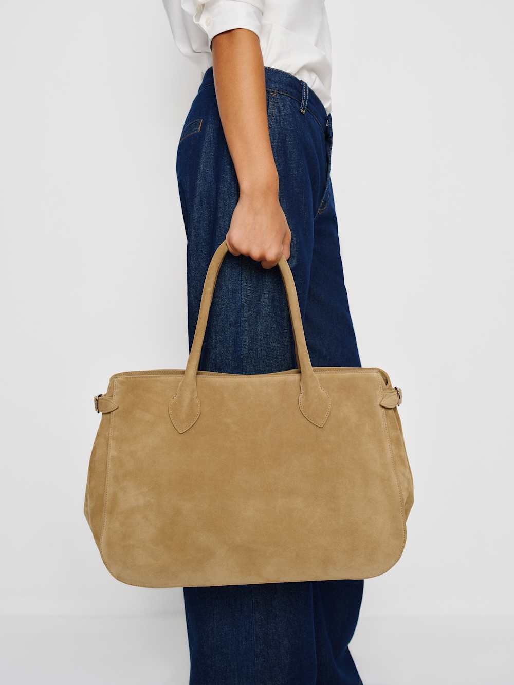 Reformation Oversized Patrizia Bag - Hazel Suede