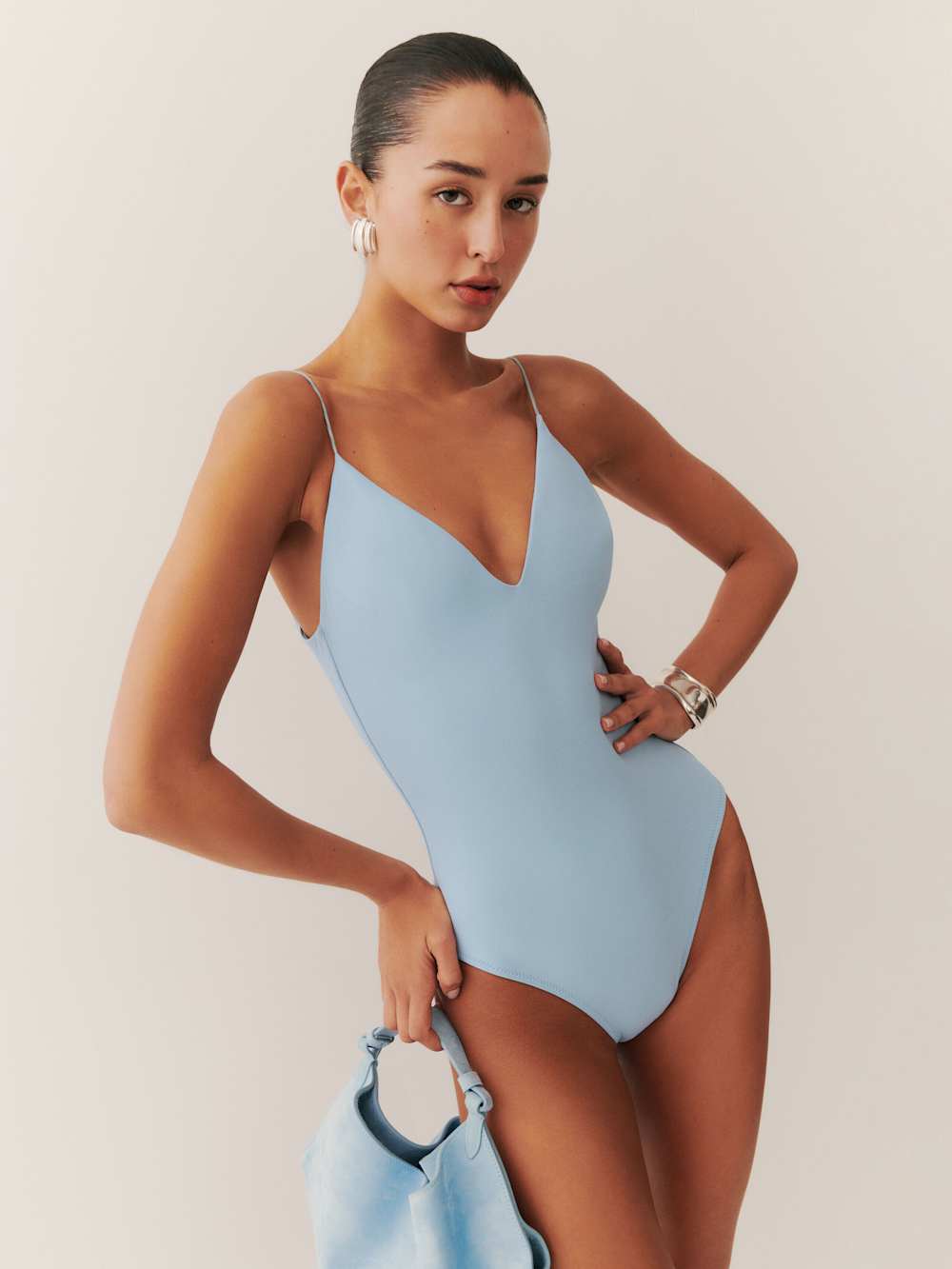 Reformation Rio One Piece Swimsuit - Mineral