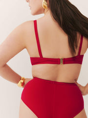 Reformation Soleil Bikini Top - Lipstick