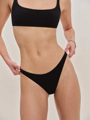 Reformation Campo Bikini Bottom - Black No Trim