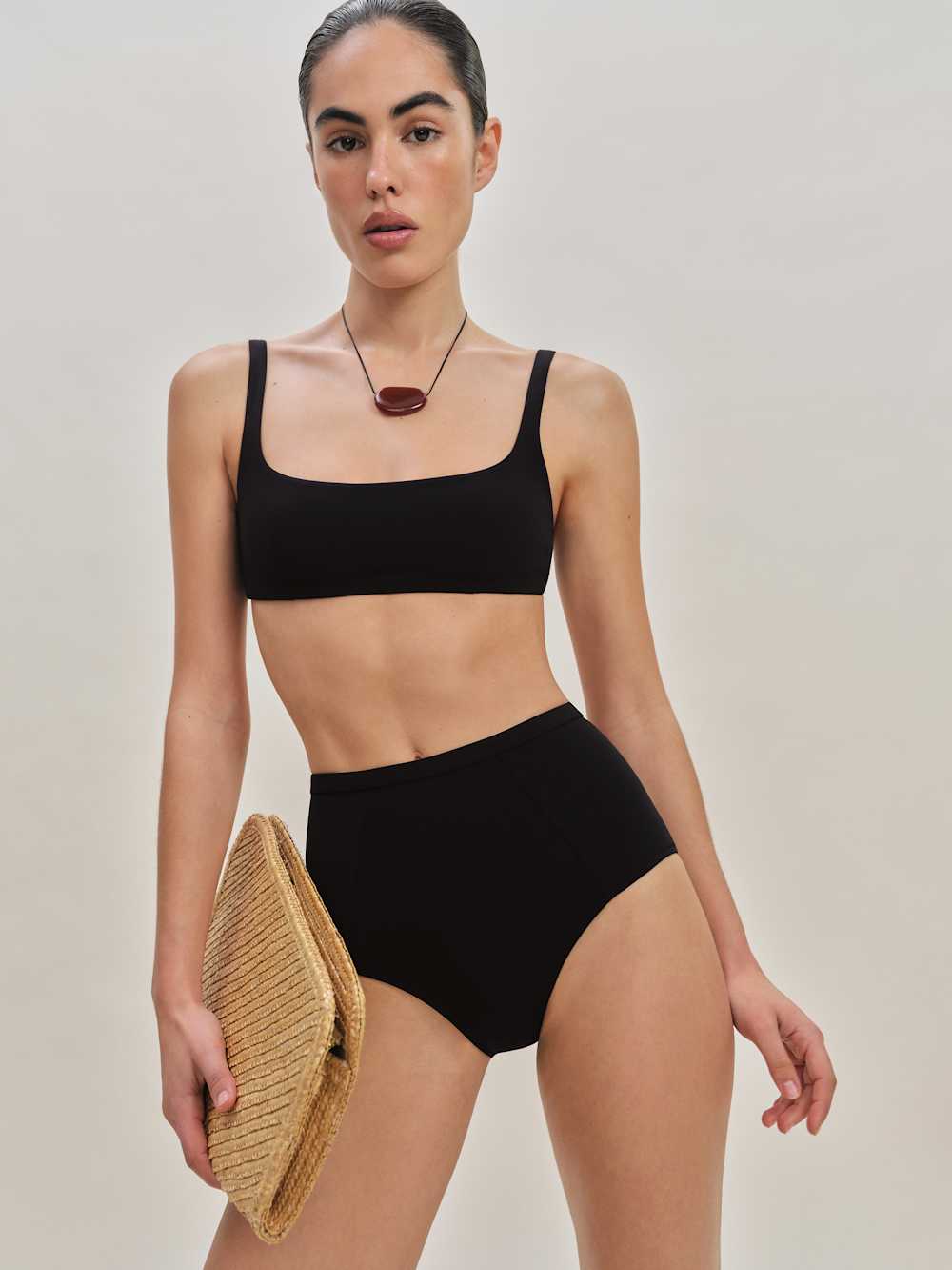Reformation Azure Bikini Bottom - Black