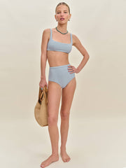 Reformation Azure Bikini Bottom - Mineral