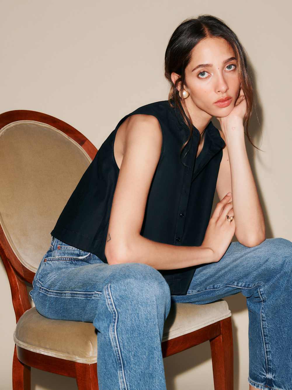 Reformation Stone Top - Black