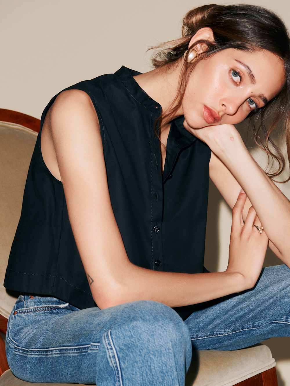 Reformation Stone Top - Black