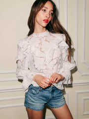 Reformation Carlisle Top - Ivory