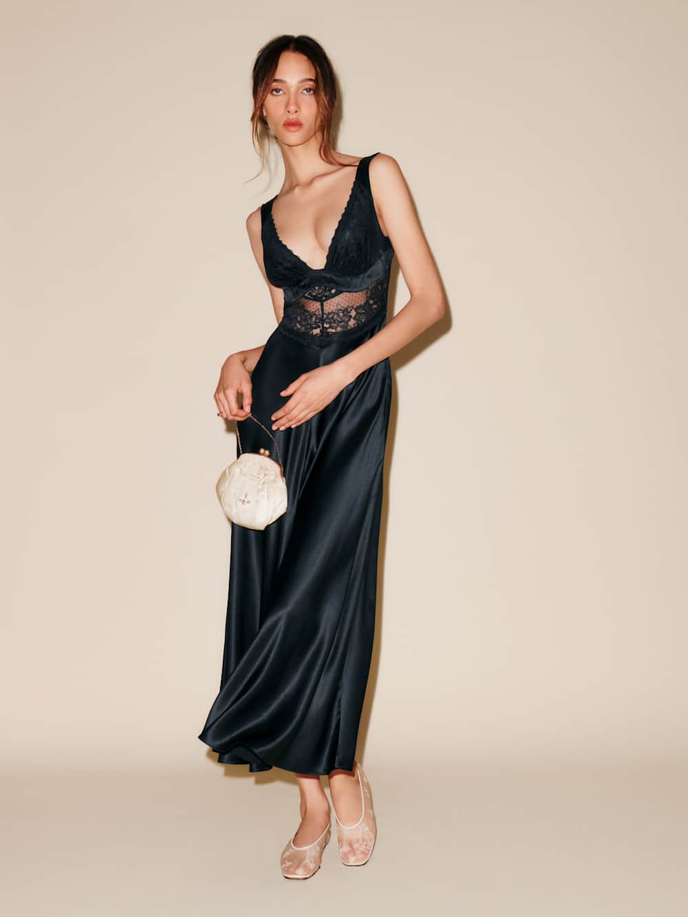 Reformation Spruce Dress - Black