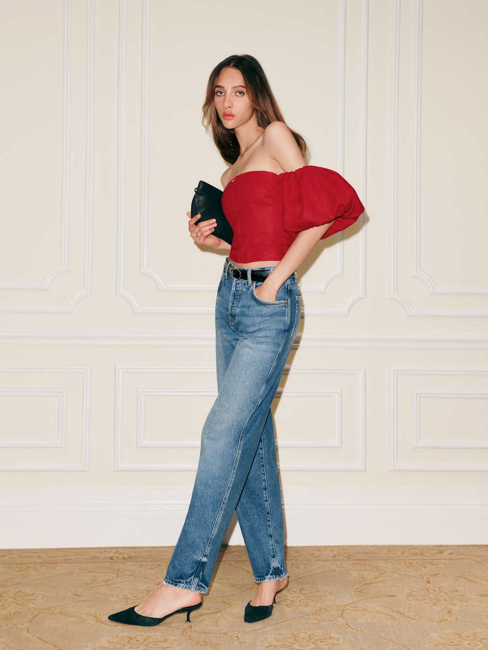 Reformation Thayer Top - Lipstick