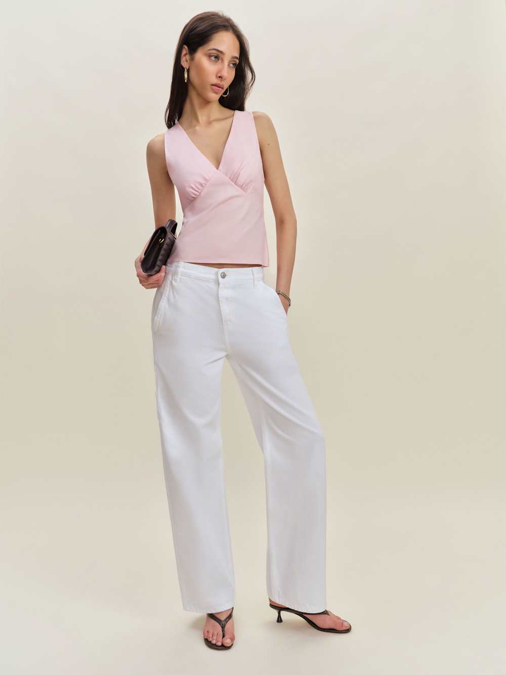 Reformation Meg Top - Cherry Blossom
