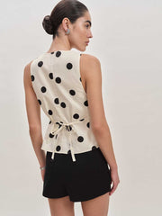 Reformation Meg Top - Pluto Dot