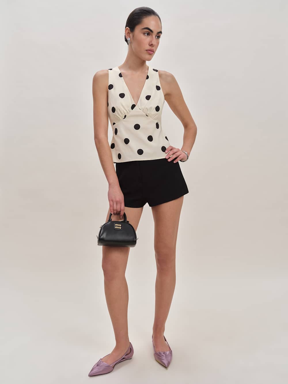 Reformation Meg Top - Pluto Dot