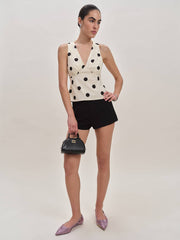 Reformation Meg Top - Pluto Dot