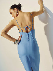 Reformation Malibu Linen Dress - Stellar