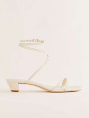 Reformation Alice Heeled Sandal - Almond Leather