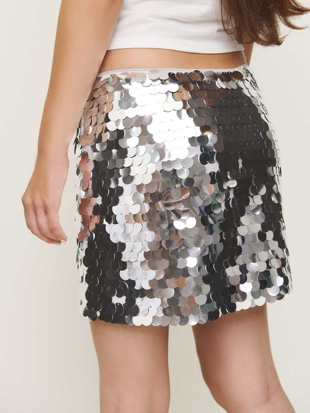 Reformation Carla Low Waist Skirt - Mercury