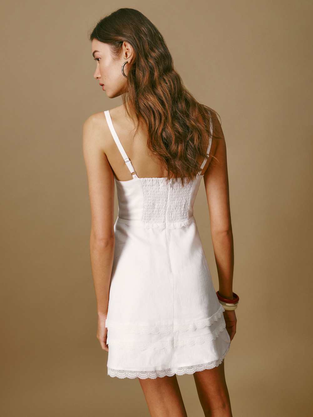 Reformation Arya Linen Dress - White