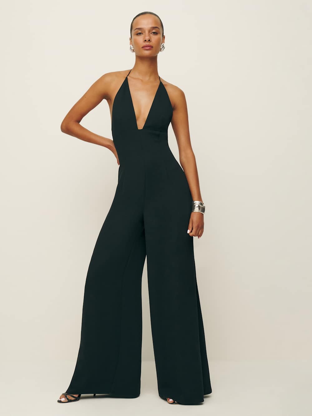 Reformation Michelle Jumpsuit - Black