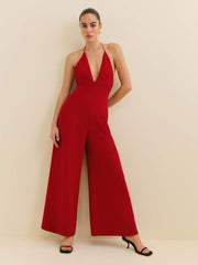 Reformation Michelle Jumpsuit - Lipstick