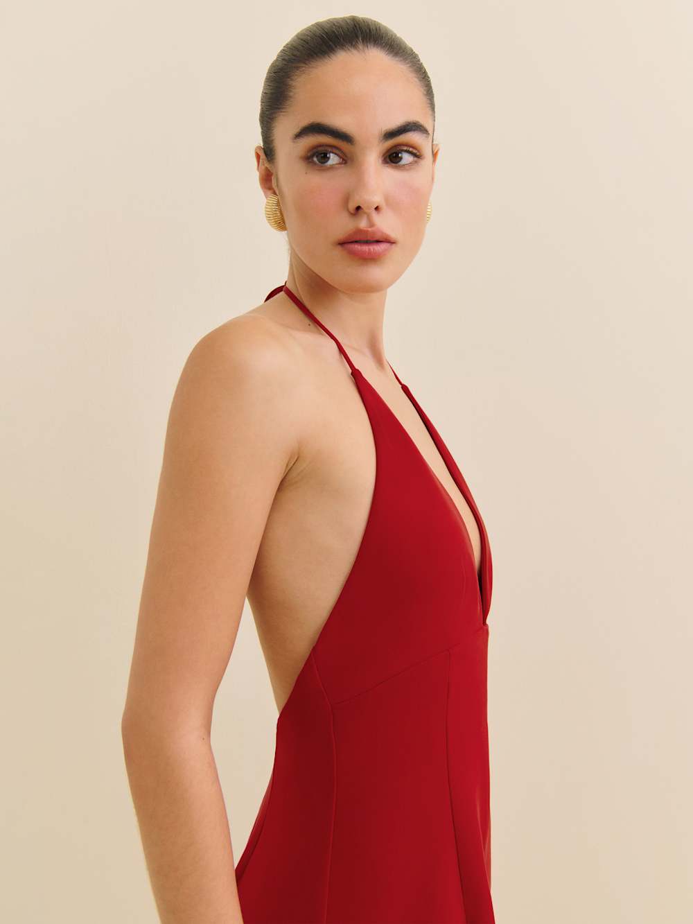 Reformation Michelle Jumpsuit - Lipstick