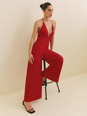 Reformation Michelle Jumpsuit - Lipstick