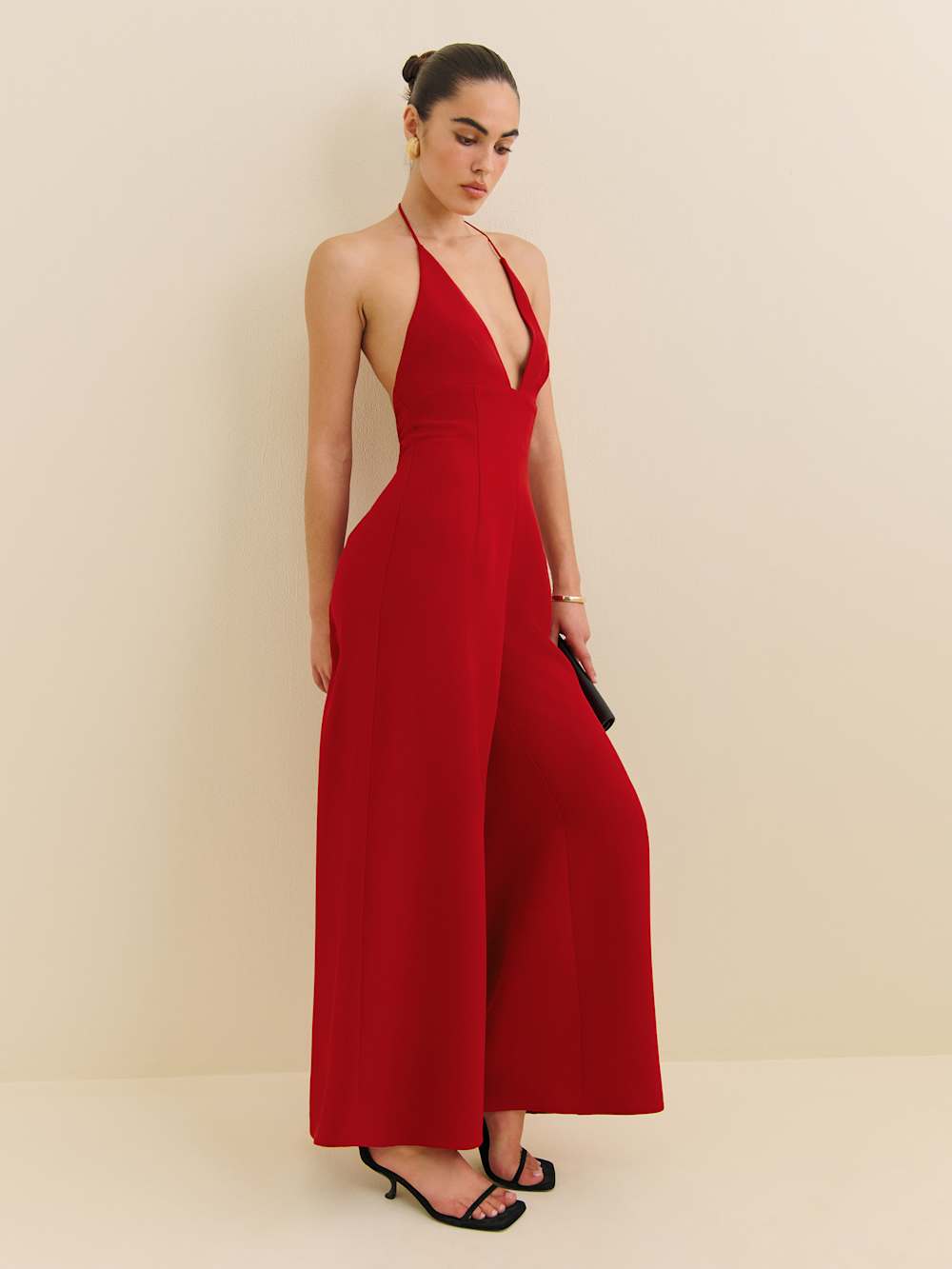 Reformation Michelle Jumpsuit - Lipstick