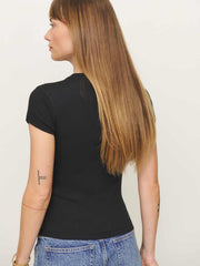 Reformation Raelynn Knit Top - Black