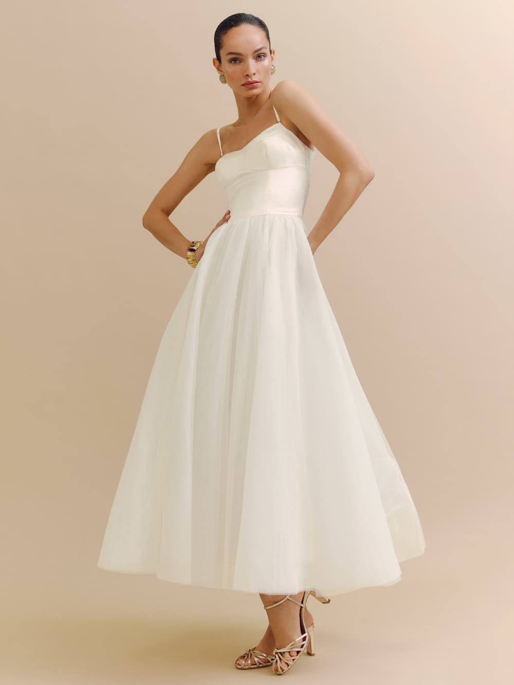 Reformation Alouette Dress - Fior Di Latte