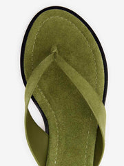 Reformation Jessie Thong Sandal - Avocado Suede