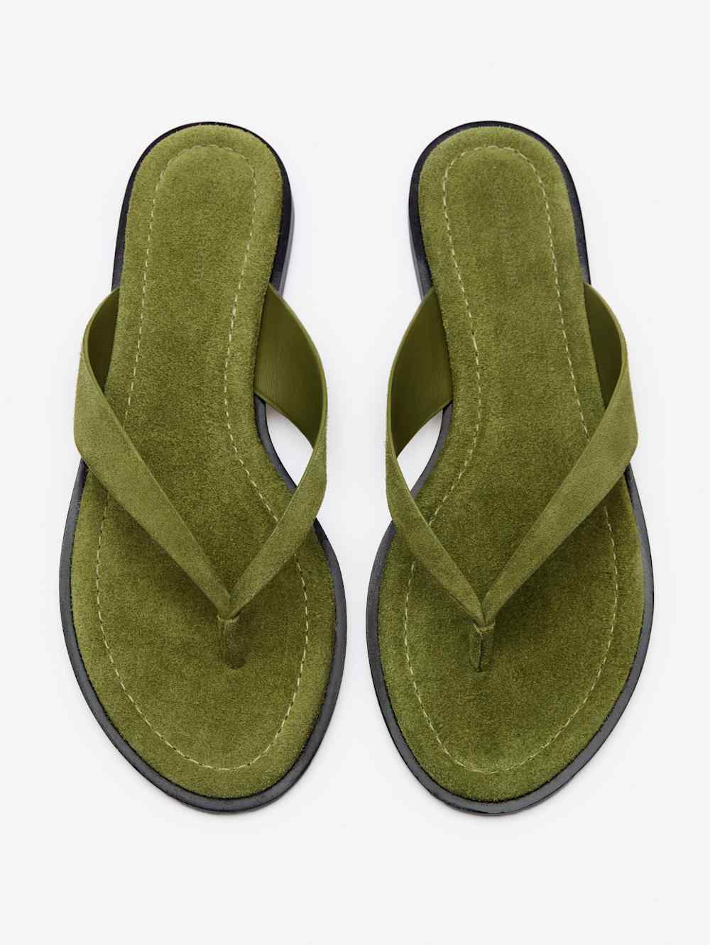 Reformation Jessie Thong Sandal - Avocado Suede