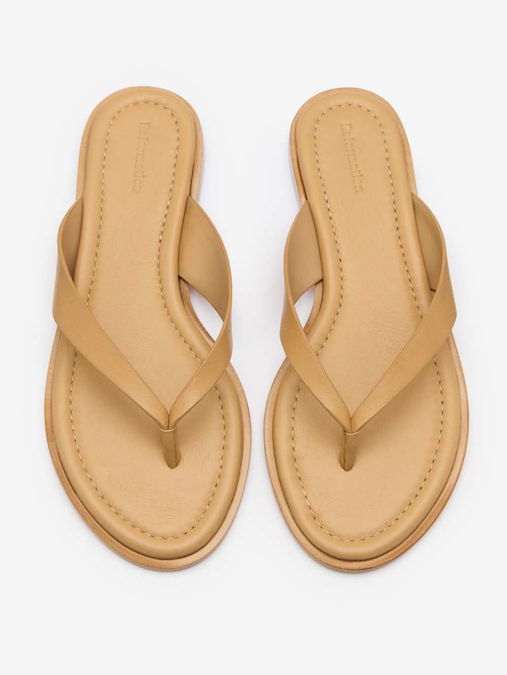 Reformation Jessie Thong Sandal - Buff
