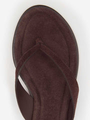 Reformation Jessie Thong Sandal - Espresso Suede