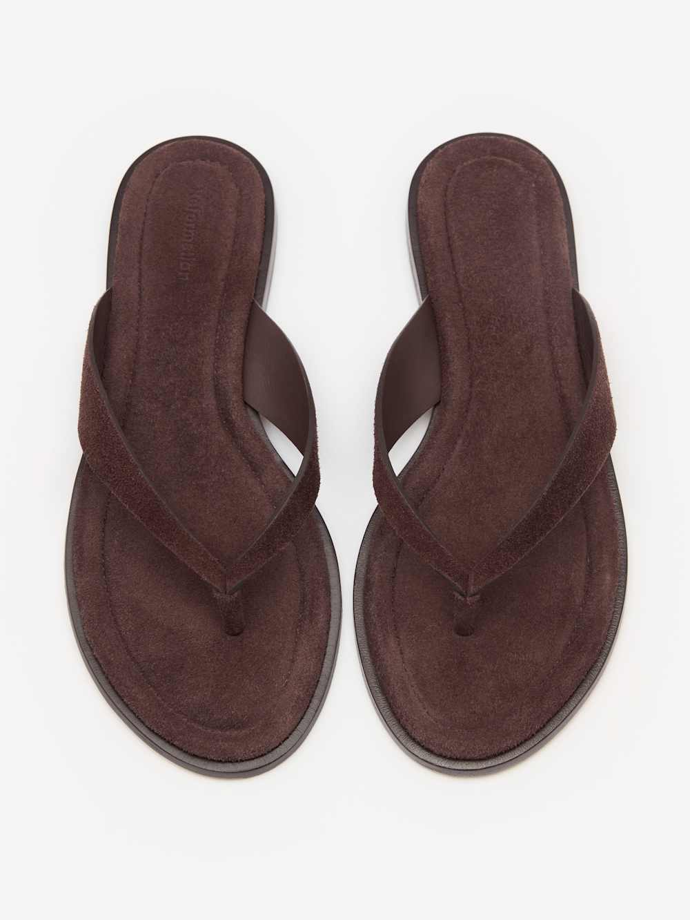 Reformation Jessie Thong Sandal - Espresso Suede