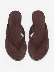 Reformation Jessie Thong Sandal - Espresso Suede