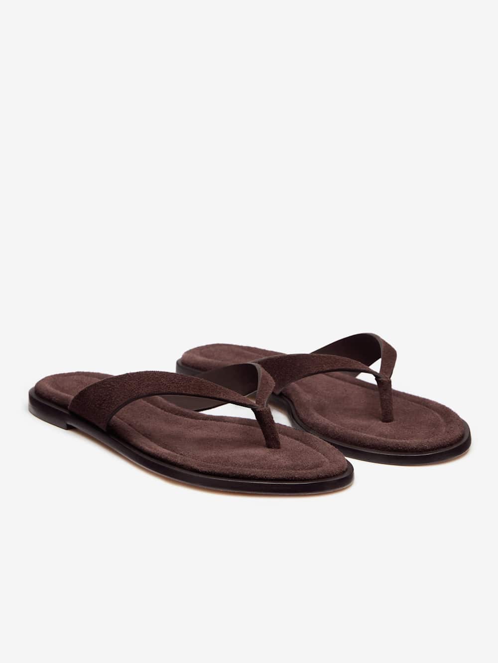 Reformation Jessie Thong Sandal - Espresso Suede