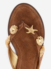 Reformation Jessie Thong Sandal - Rum Suede Shells