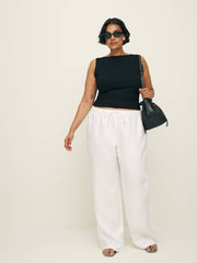 Reformation Dusk Knit Top Es - Black