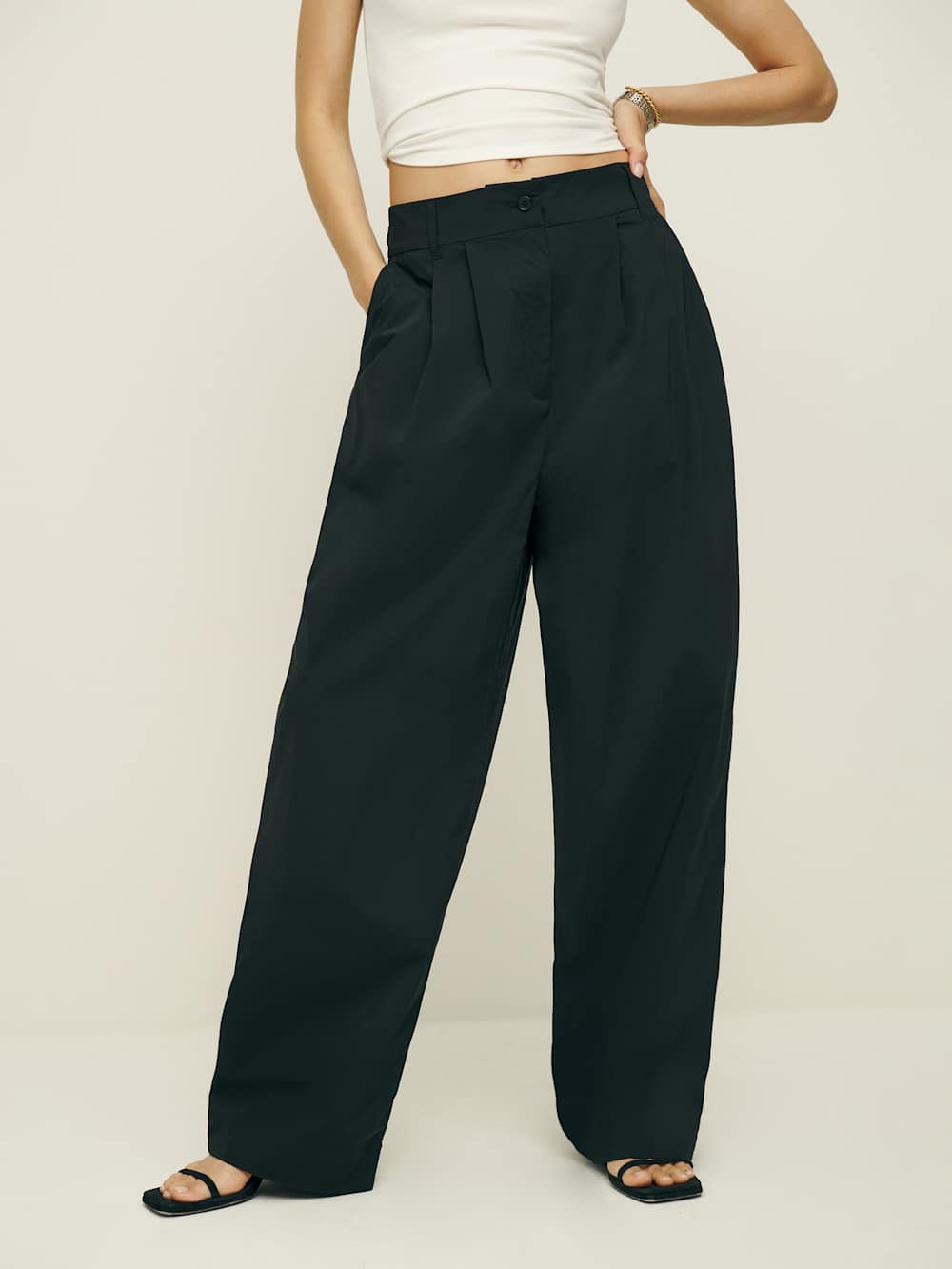 Reformation Danielle Oversized Pant - Black