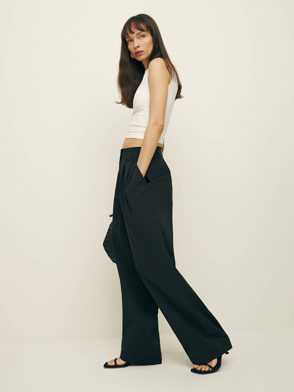 Reformation Danielle Oversized Pant - Black