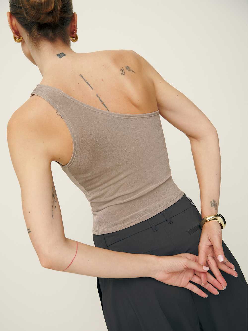 Reformation Maddie Knit Top - Taupe
