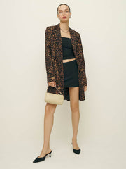 Reformation Eleonore Jacket - Leopard